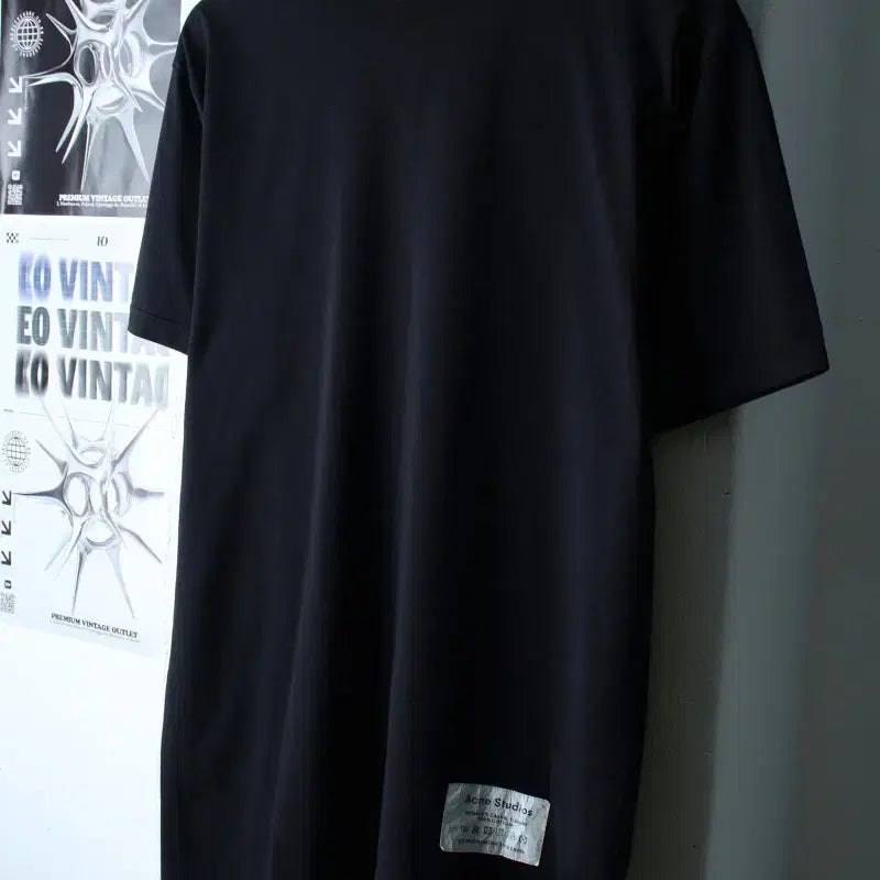 [BUNJANG] Acne Studios T-shirt Black / W(XS-M) 아크네스튜디오 반팔 티셔츠 블랙 무지 놈코어-1830F
