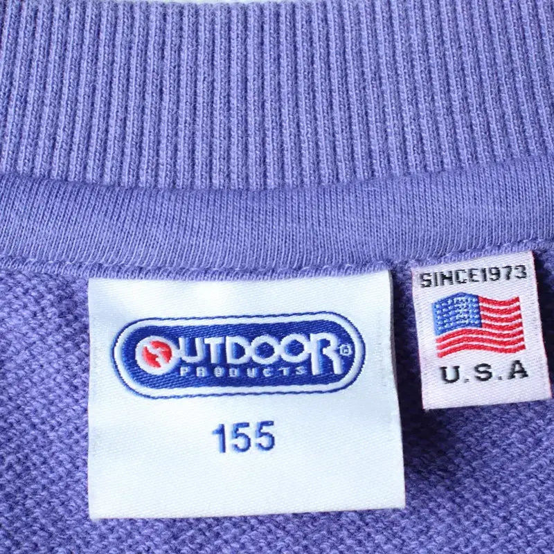 [BUNJANG] Outdoor Short Sleeve T-shirt (W(XS)) / W(XS) 아웃도어 반팔 티셔츠 연보라 빅로고 스웻 헤비-18310
