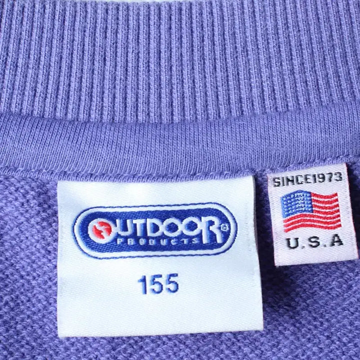 [BUNJANG] Outdoor Short Sleeve T-shirt (W(XS)) / W(XS) 아웃도어 반팔 티셔츠 연보라 빅로고 스웻 헤비-18310