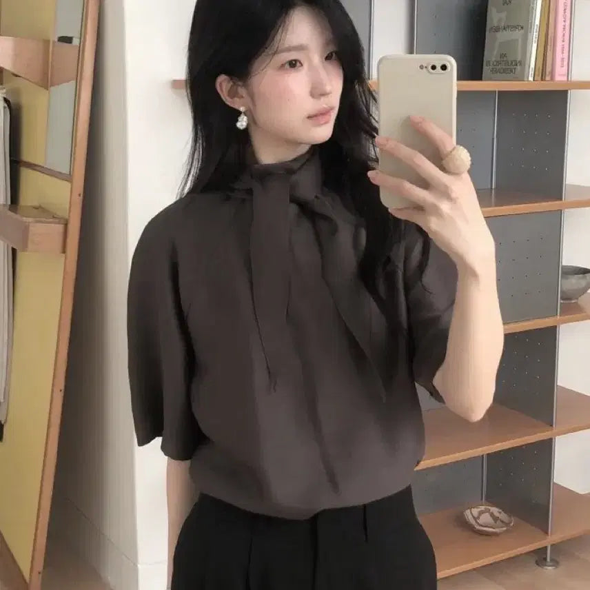 [SOLD OUT] (새상품) 르버터 에떼 스카프 블라우스