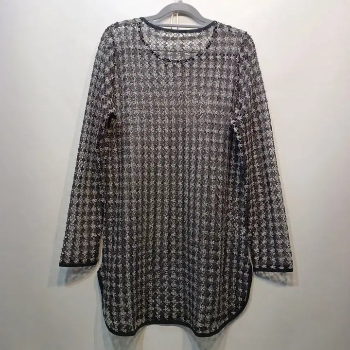 [BUNJANG] Lace Long Blouse (White/Khaki) 90-95 Size / 레이스 롱 블라우스 흰색카키90~95사이즈 봄가을 64162