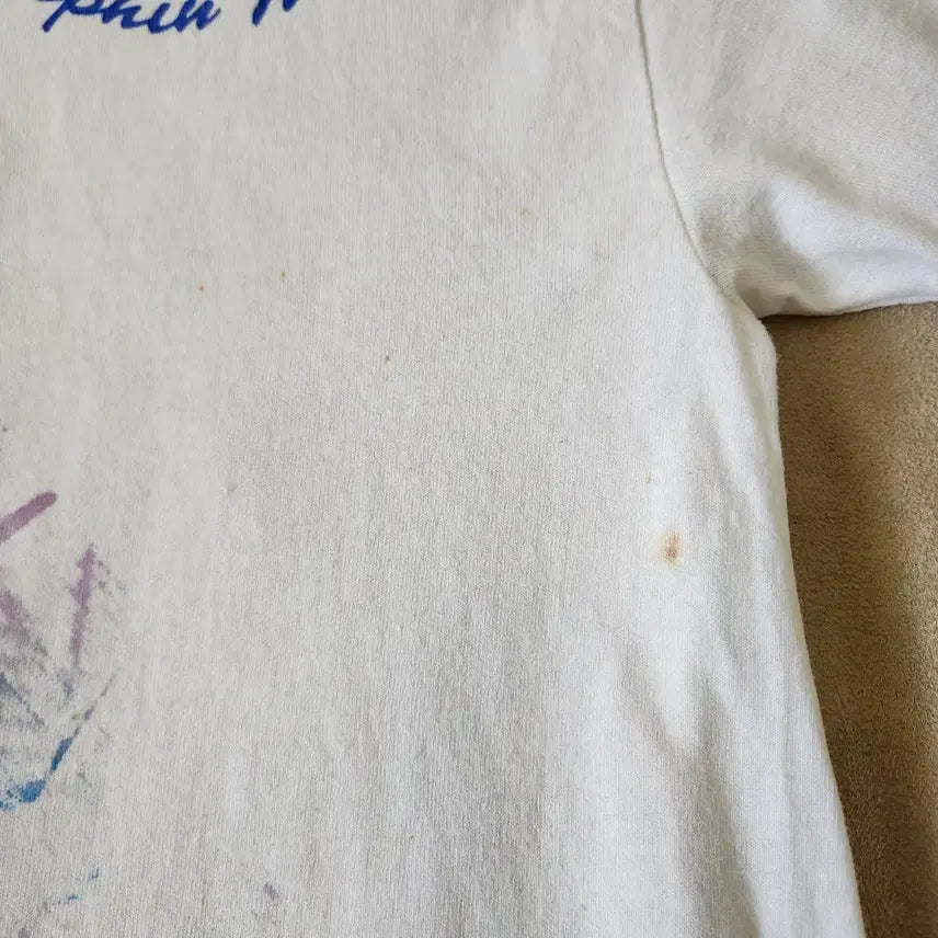 [BUNJANG] Hanes Dolphin Art T-shirt (L) / 90s 빈티지 USA Hanes 헤인즈 Dolphin Art 티셔츠 L