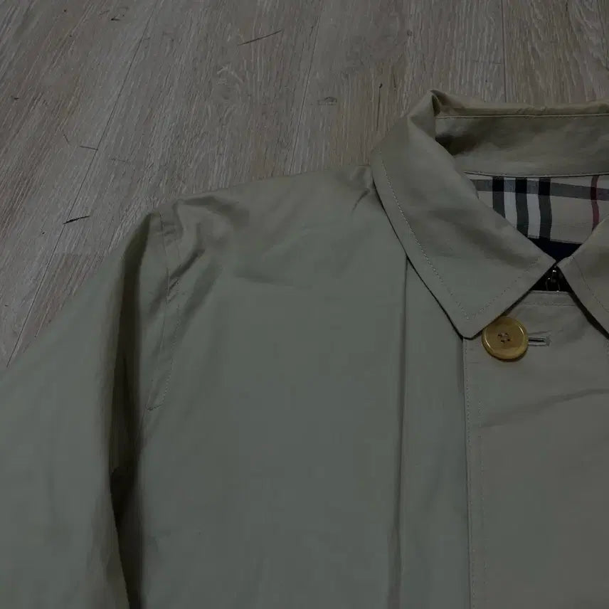 [BUNJANG] Burberry London Nova Check Lined Short Trench Coat [Beige] M / 버버리 런던 노바체크 안감 숏 트렌치 맥코트 [베이지] M/95