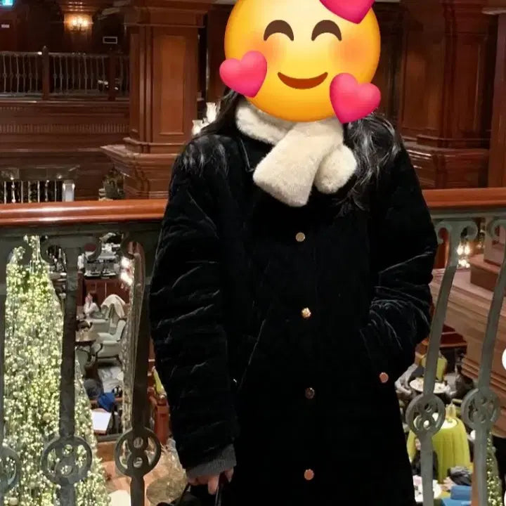 [BUNJANG] Mood Edition Quilted Velvet Coat / 무드에디션 퀄팅 벨벳 코트