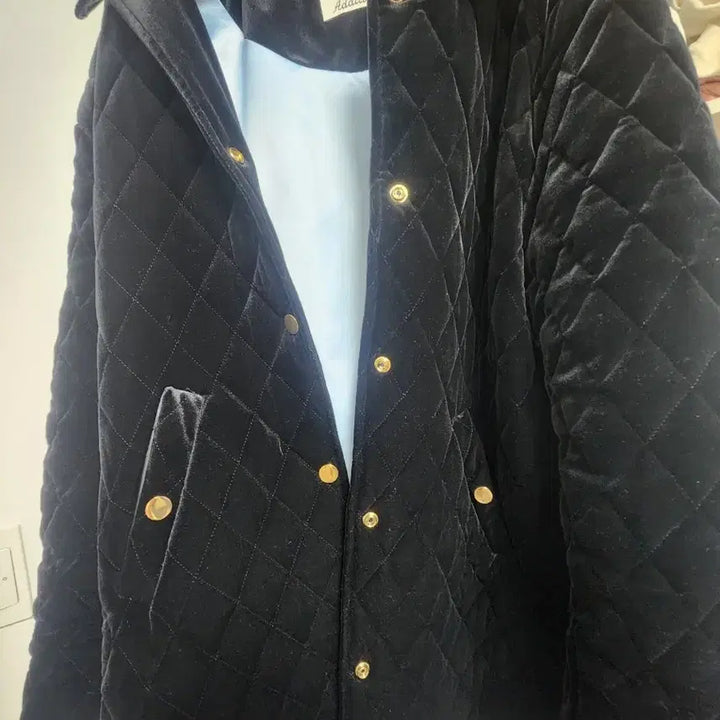 [BUNJANG] Mood Edition Quilted Velvet Coat / 무드에디션 퀄팅 벨벳 코트