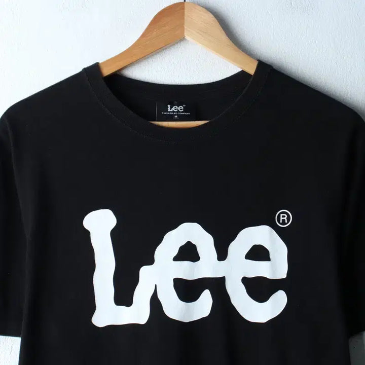 [BUNJANG] M-L Basic Black T-Shirt / (M-L) 리 반팔 티셔츠 빅로고 블랙 기본-18312