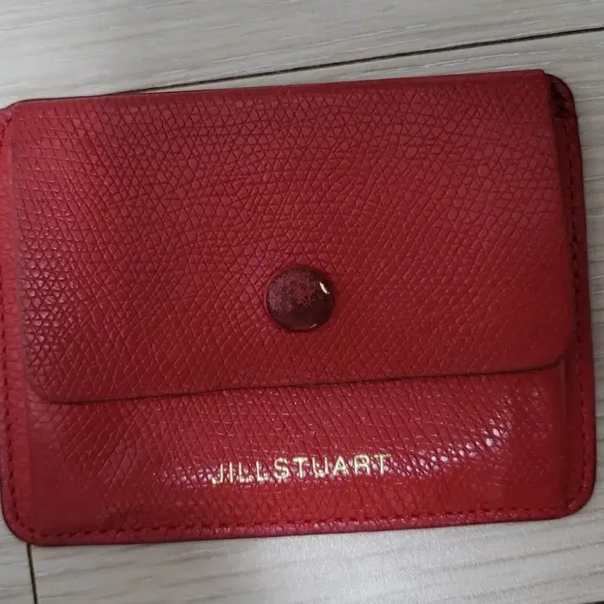 [SOLD OUT] 질스튜어트 레드 카드지갑 상태좋음