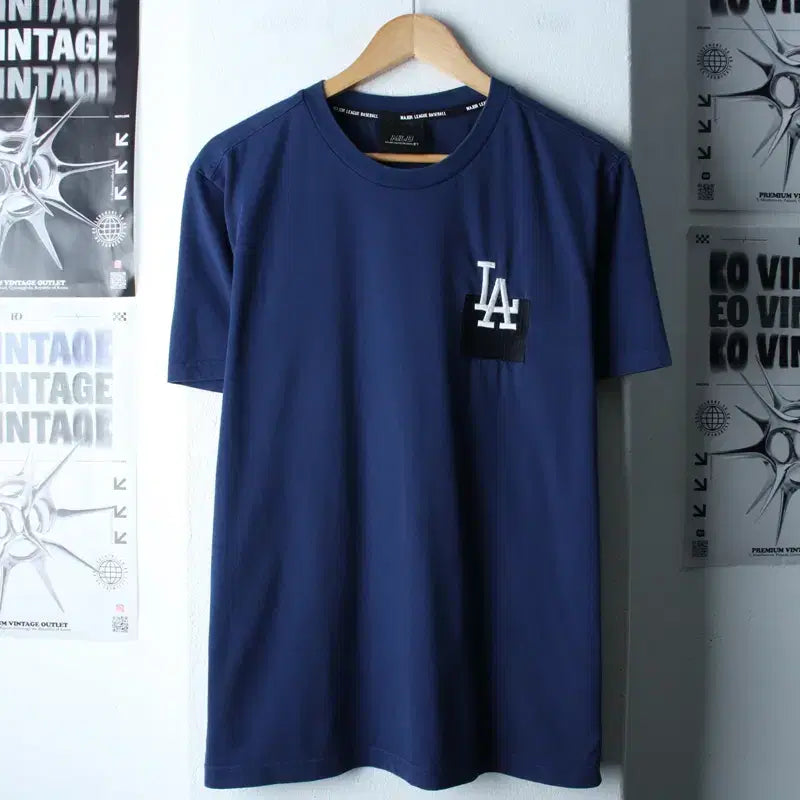 [BUNJANG] MLB LA Dodgers Navy Old School T-shirt / (XL) MLB 엠엘비 반팔 티셔츠 LA다저스 네이비 올드스쿨-18313