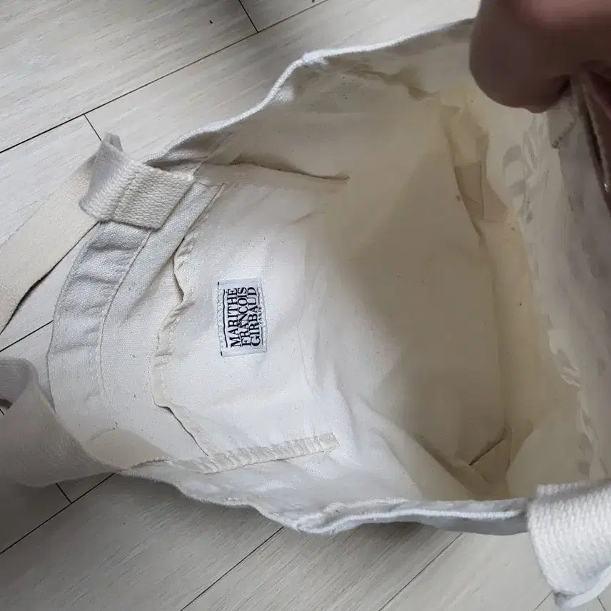 [BUNJANG] Marithe Francois Girbaud Ivory Eco-Bag / 마리떼 프랑소와 저버 에코백 아이보리 상태좋음