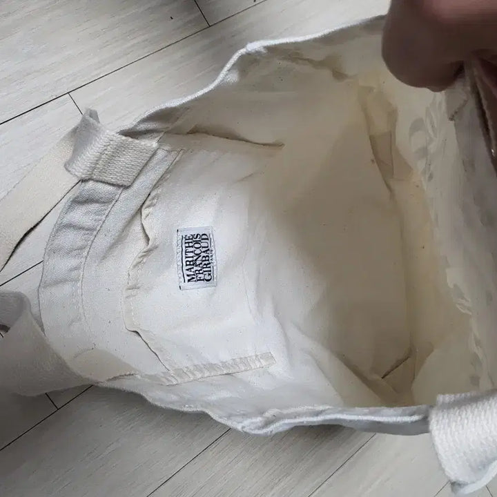 [BUNJANG] Marithe Francois Girbaud Ivory Eco-Bag / 마리떼 프랑소와 저버 에코백 아이보리 상태좋음