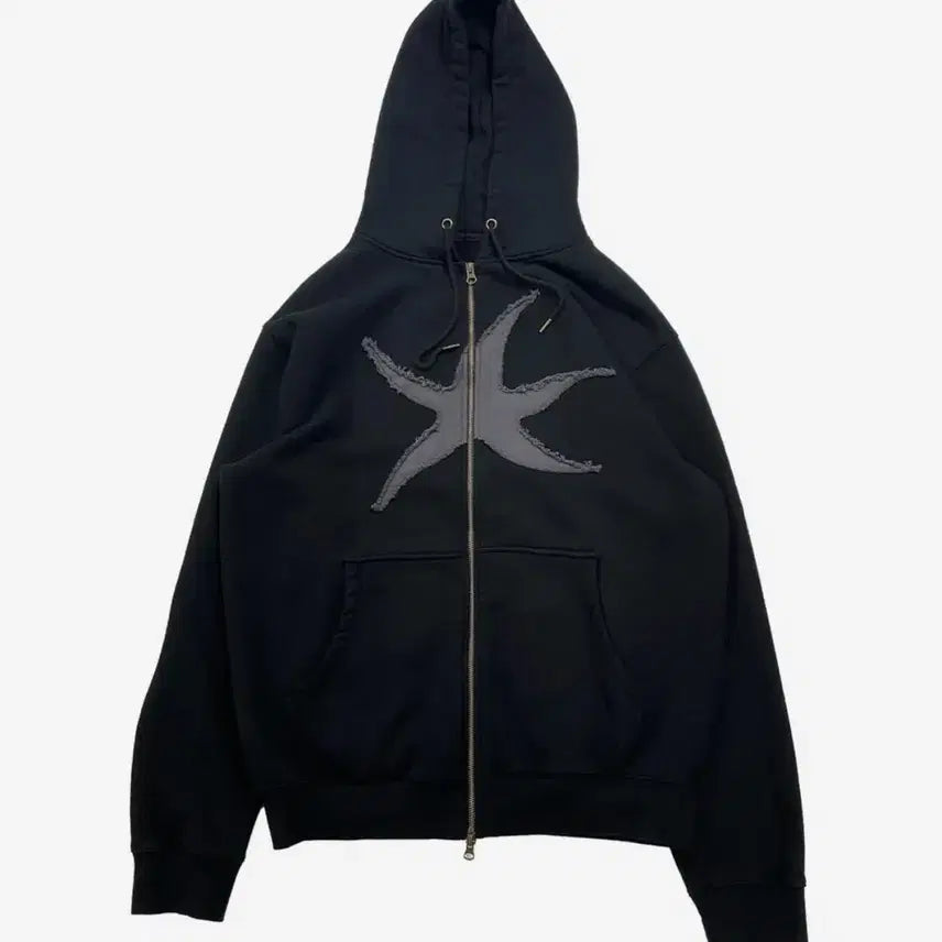 [BUNJANG] The Coldest Moment Hooded Zip-up Black M / 더콜디스트모먼트 TCM 후드집업 블랙 M