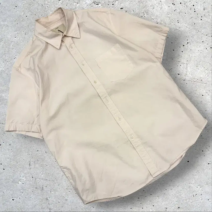 [SOLD OUT] [3] 포터리 반팔 코튼 셔츠 핑크