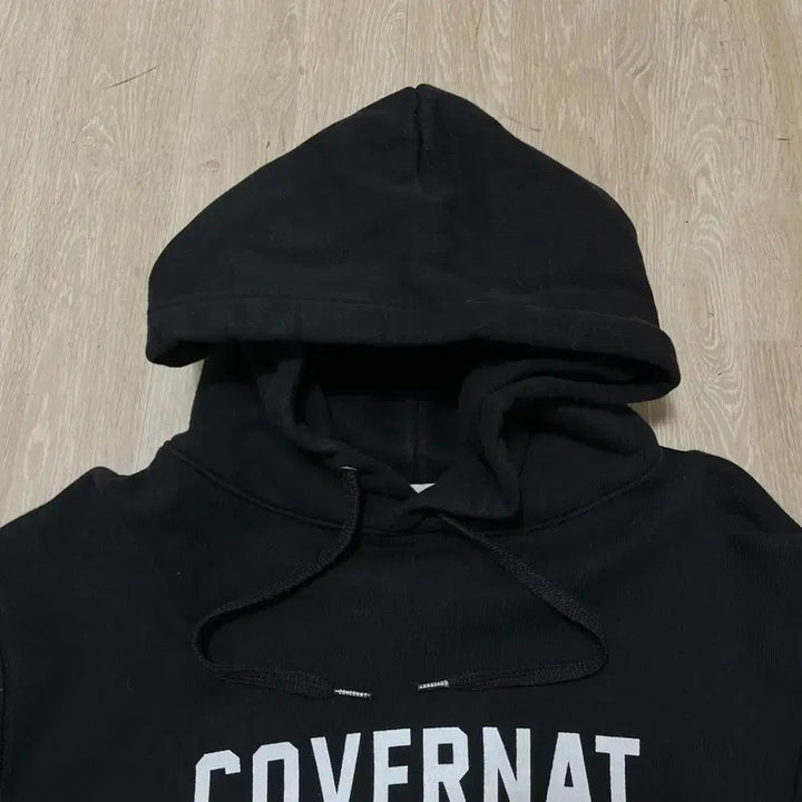 [BUNJANG] Covernat Authentic Big Logo Hoodie Black M / 커버낫 어센틱 빅로고 후드 티셔츠 [블랙] M/95
