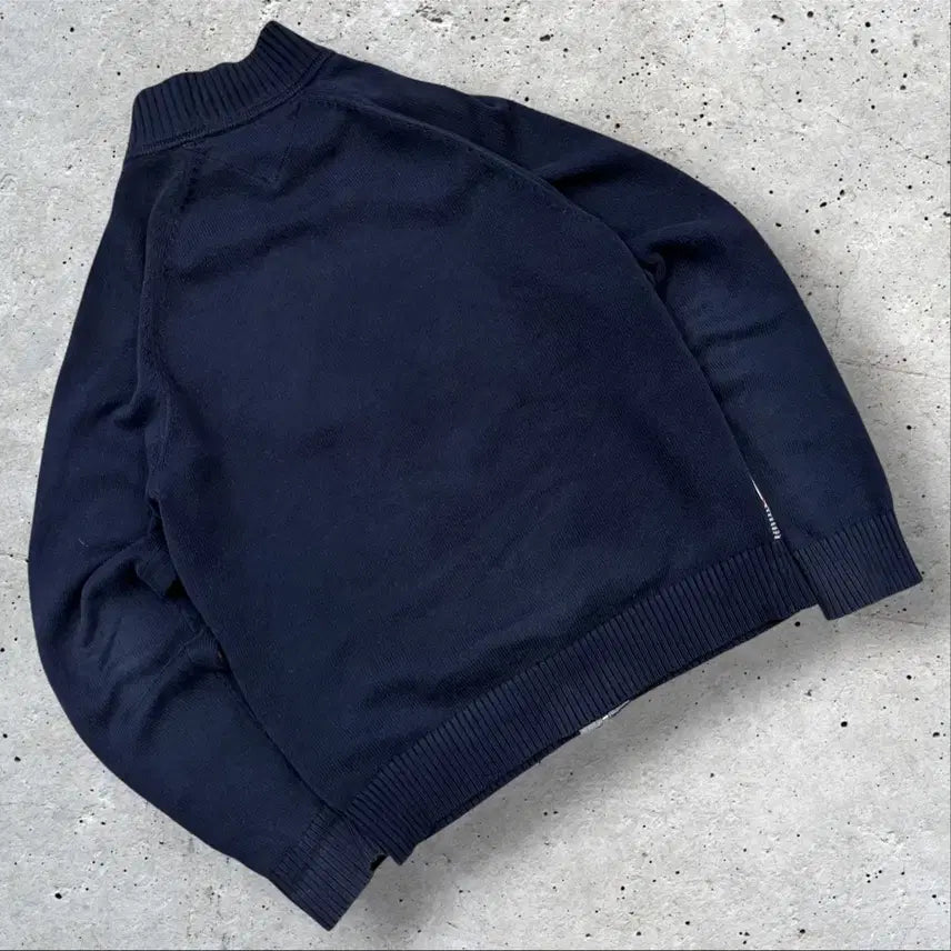 [BUNJANG] Tommy Hilfiger Argyle Knit Zip-Up Cardigan / [S] 타미힐피거 아가일 니트 집업 가디건