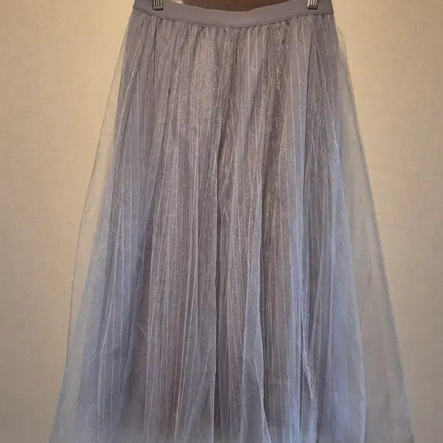 [BUNJANG] Three-Layered Tulle Long Skirt / (새상품)3겹 풍성한 샤 밴딩스커트 26~29