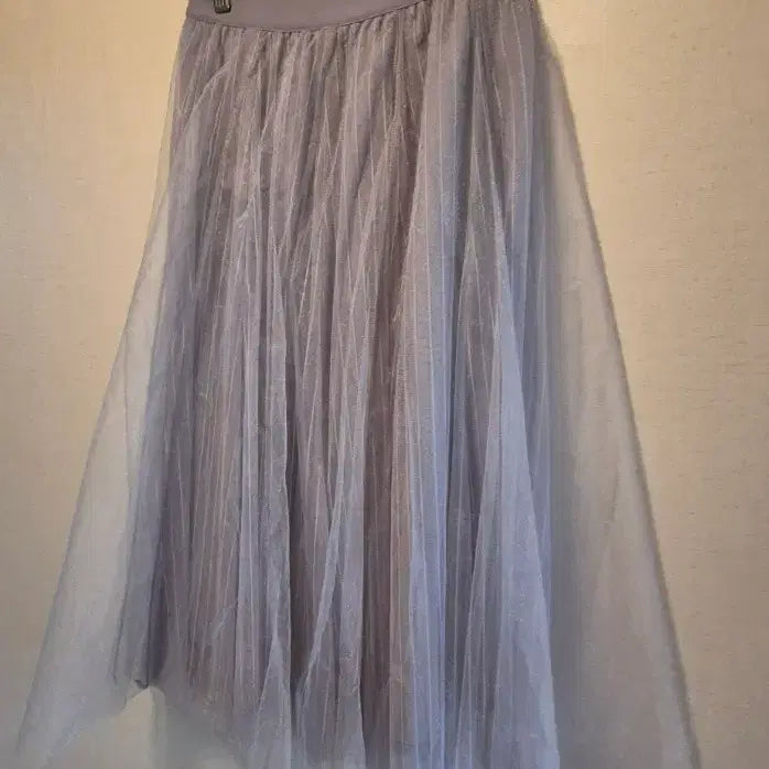 [BUNJANG] Three-Layered Tulle Long Skirt / (새상품)3겹 풍성한 샤 밴딩스커트 26~29