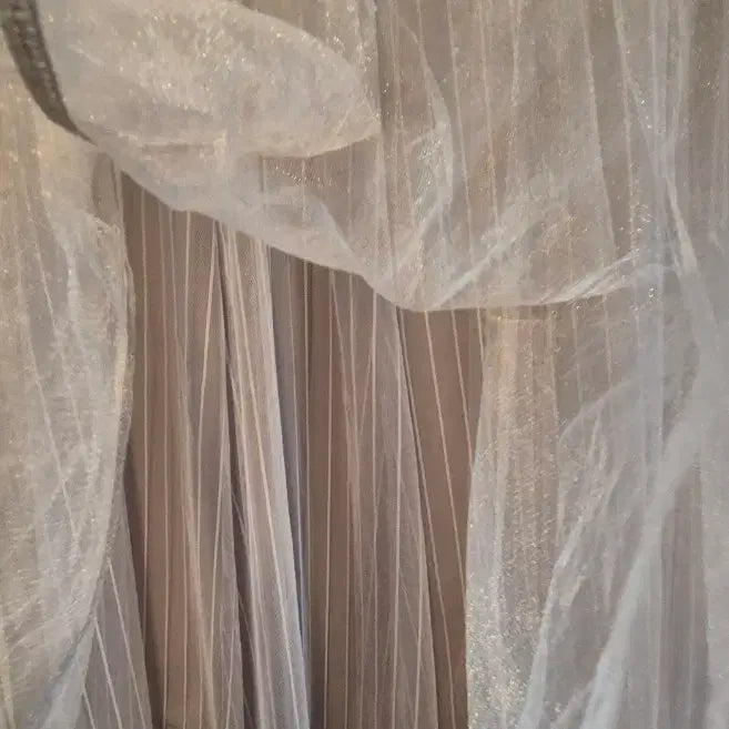 [BUNJANG] Three-Layered Tulle Long Skirt / (새상품)3겹 풍성한 샤 밴딩스커트 26~29