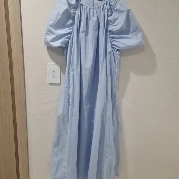 [BUNJANG] 10MONTH ENNK Puff Dress Sky Blue / 10MONTH X ENNK 퍼프 원피스 하늘색