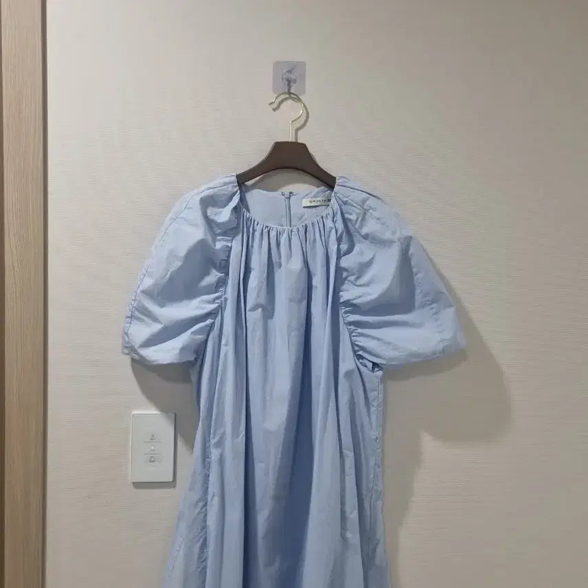 [BUNJANG] 10MONTH ENNK Puff Dress Sky Blue / 10MONTH X ENNK 퍼프 원피스 하늘색
