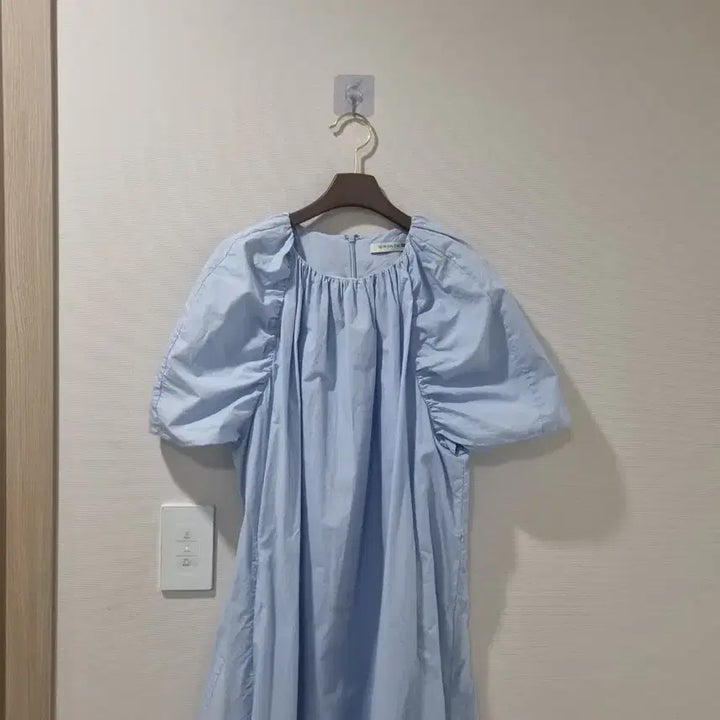 [BUNJANG] 10MONTH ENNK Puff Dress Sky Blue / 10MONTH X ENNK 퍼프 원피스 하늘색