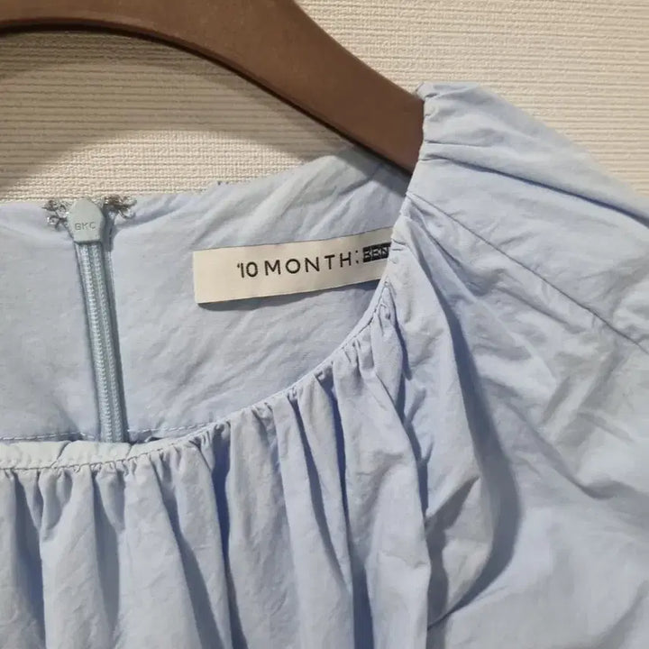[BUNJANG] 10MONTH ENNK Puff Dress Sky Blue / 10MONTH X ENNK 퍼프 원피스 하늘색