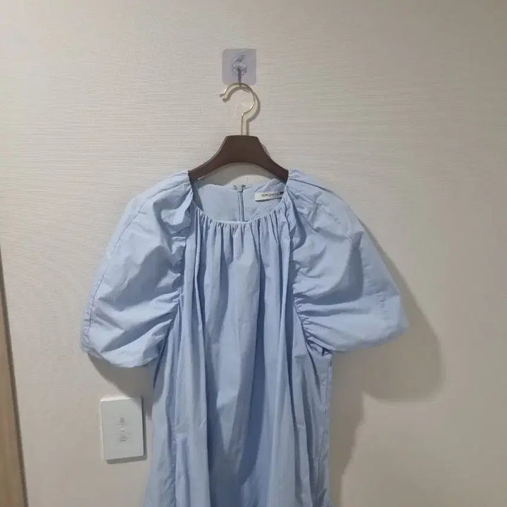 [BUNJANG] 10MONTH ENNK Puff Dress Sky Blue / 10MONTH X ENNK 퍼프 원피스 하늘색