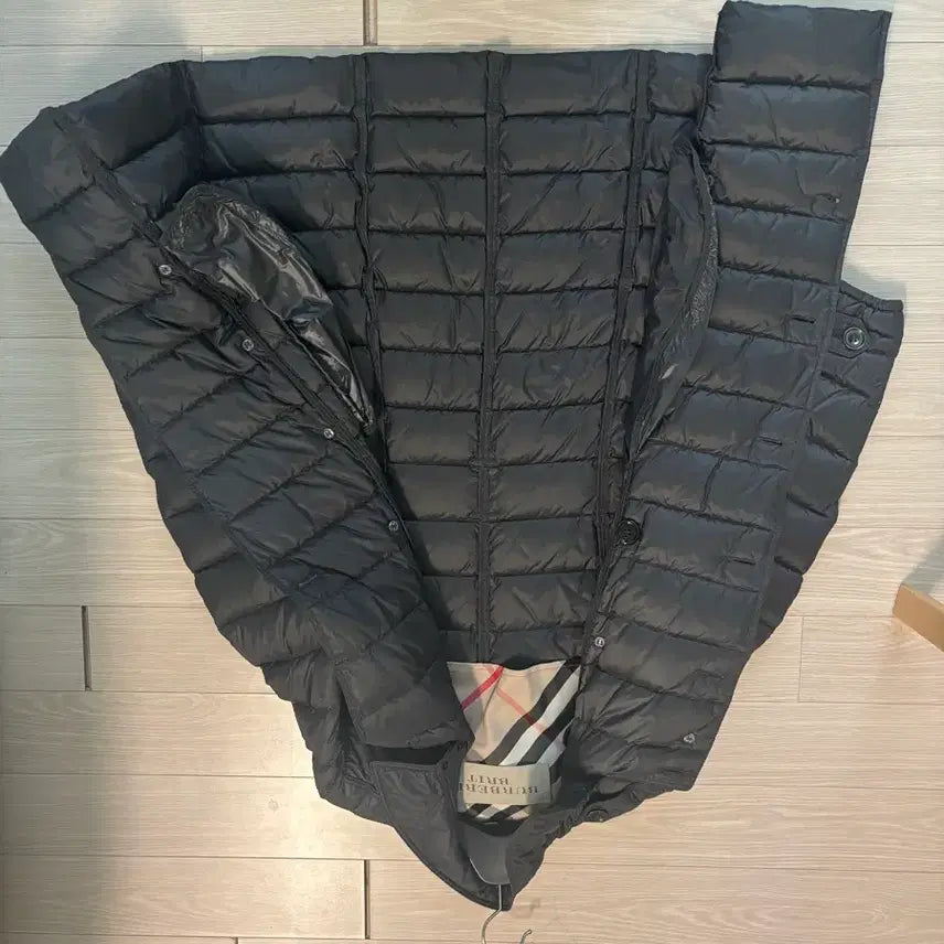 [BUNJANG] Burberry Padded Coat Dark Gray / 버버리 패딩 코트 진한그레이
