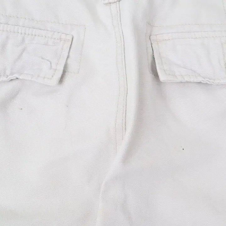 [BUNJANG] Denim &amp; Supply Mariners White Work Half Cargo Pants / 데님앤서플라이 마리너스 화이트 워크 하프 카고팬츠