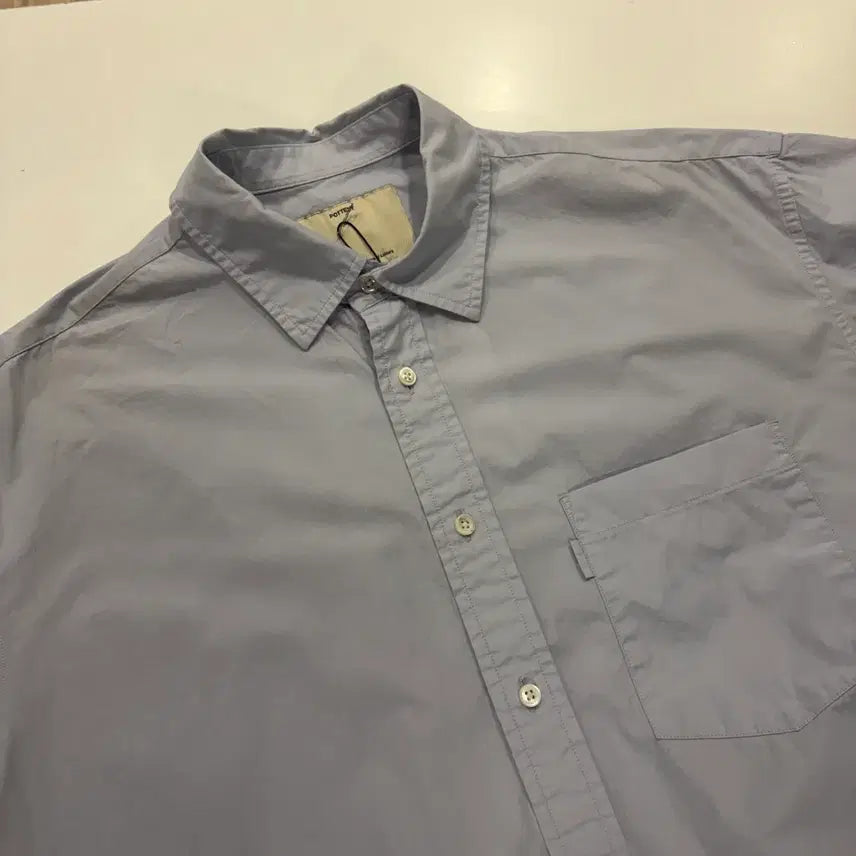[BUNJANG] Pottery Light Blue Short Sleeve Shirt / [1] 포터리 반팔 셔츠 라이트 블루