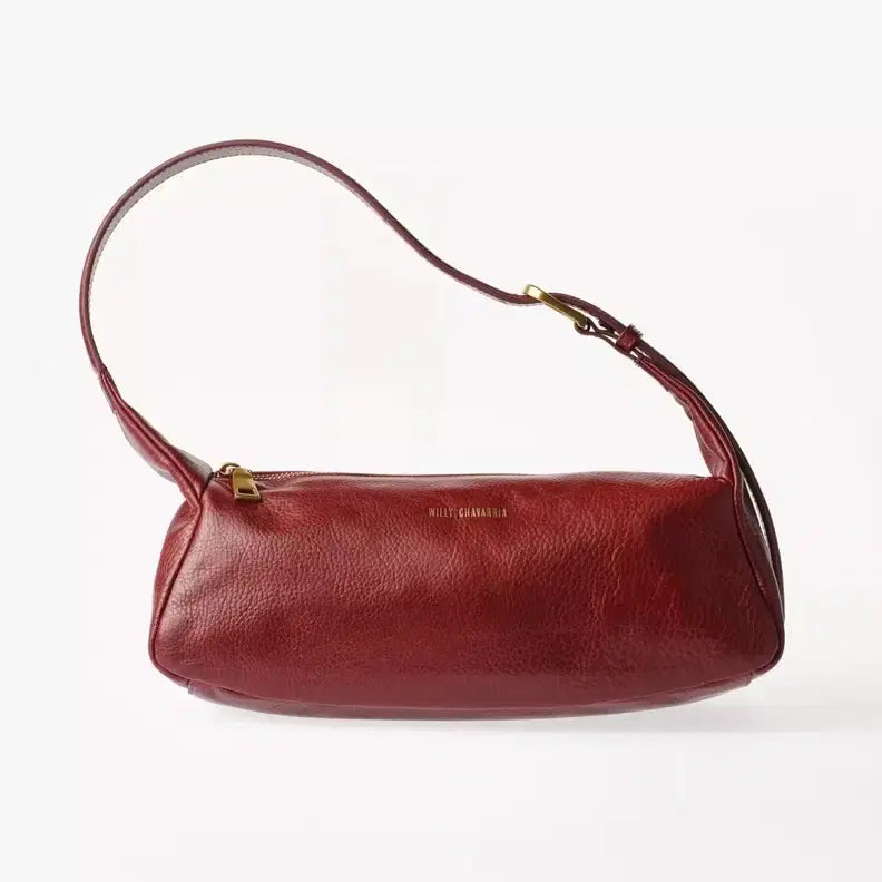 [BUNJANG] Zara x Willy Chavarria Burgundy Leather Shoulder Bag / 자라 x 윌리차바리아 백