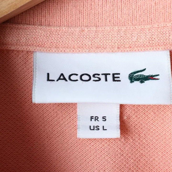 [BUNJANG] Lacoste Polo Shirt (L-XL) Small Logo Light Pink / (L-XL) 라코스테 반팔 카라 티셔츠 스몰로고 연핑크-18319