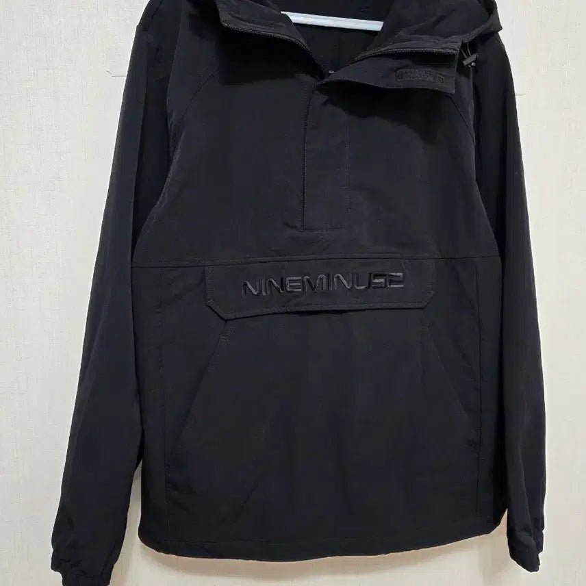 [BUNJANG] 9minut Anorak Hoodie Black 95 / 나인미닛 아노락 후드 블랙 95