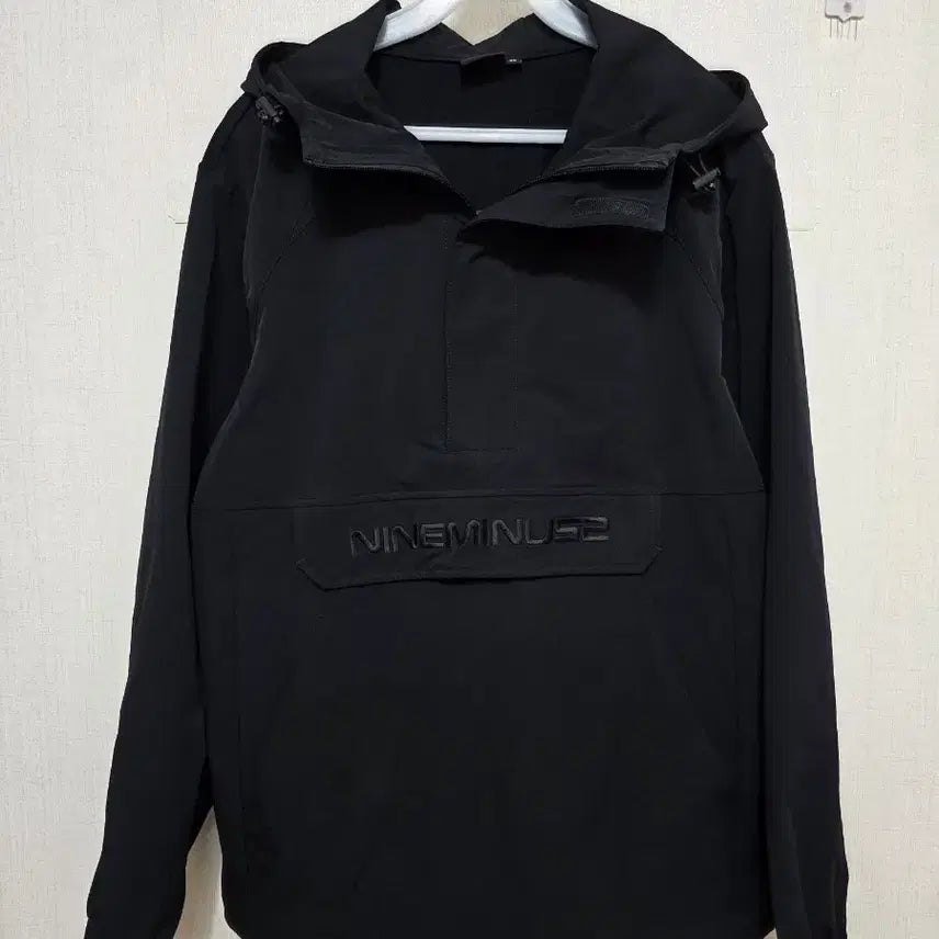 [BUNJANG] 9minut Anorak Hoodie Black 95 / 나인미닛 아노락 후드 블랙 95