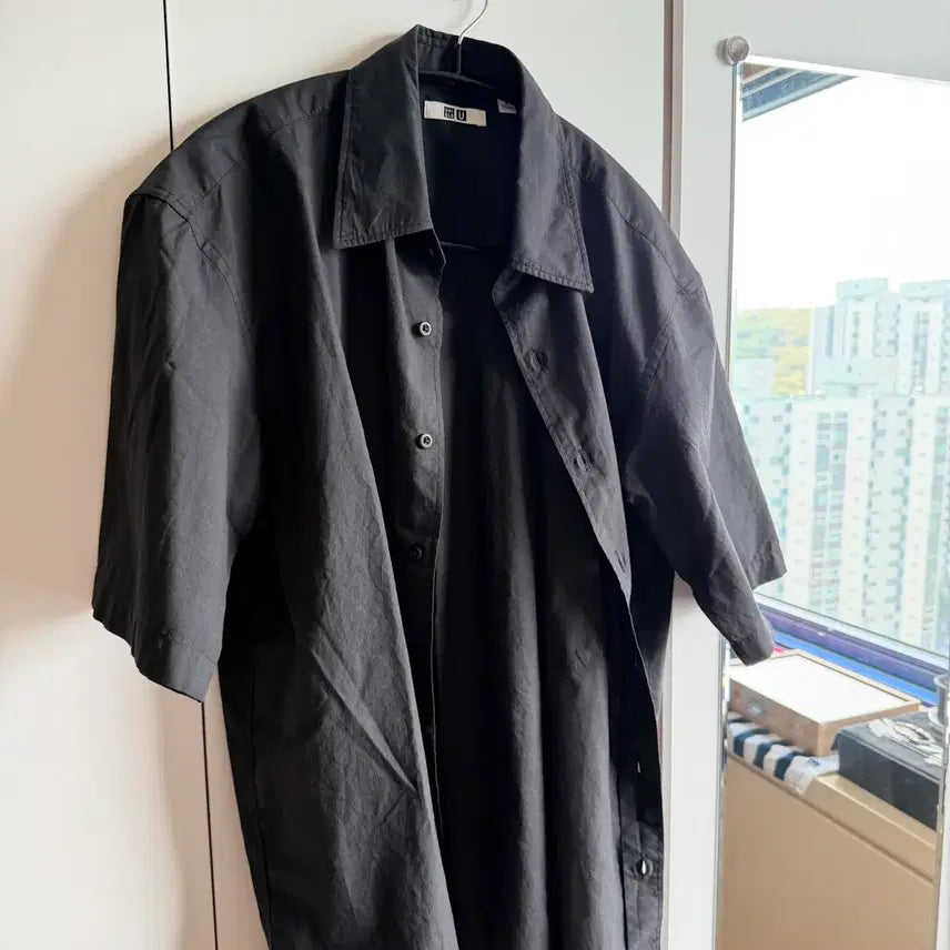 [BUNJANG] Uniqlo U Boxy Shirt - Dark Gray / 26ss 유니클로 U 박시셔츠 M (100)