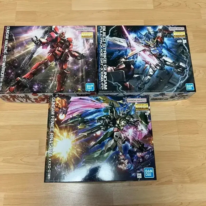 [BUNJANG] Gundam Build Fighters MG 4-Piece Set / 건담 빌드파이터즈 MG 4종 미개봉
