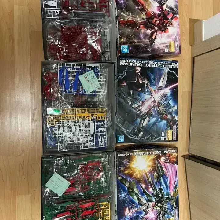[BUNJANG] Gundam Build Fighters MG 4-Piece Set / 건담 빌드파이터즈 MG 4종 미개봉