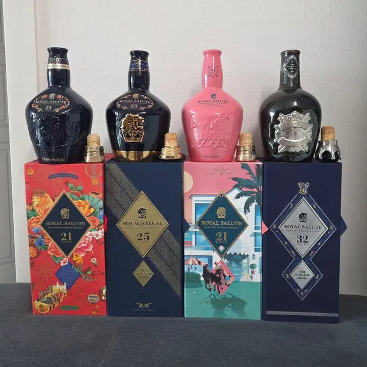[BUNJANG] Royal Salute 21/25/32 Year Old Empty Bottle Bundle / 로얄살루트 21년 25년 32년산 위스키 공병