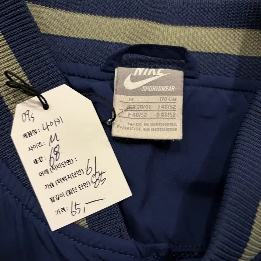 [BUNJANG] Nike Nylon Stadium Jacket / [M] 09s 나이키 네이비 나일론 스타디움 자켓