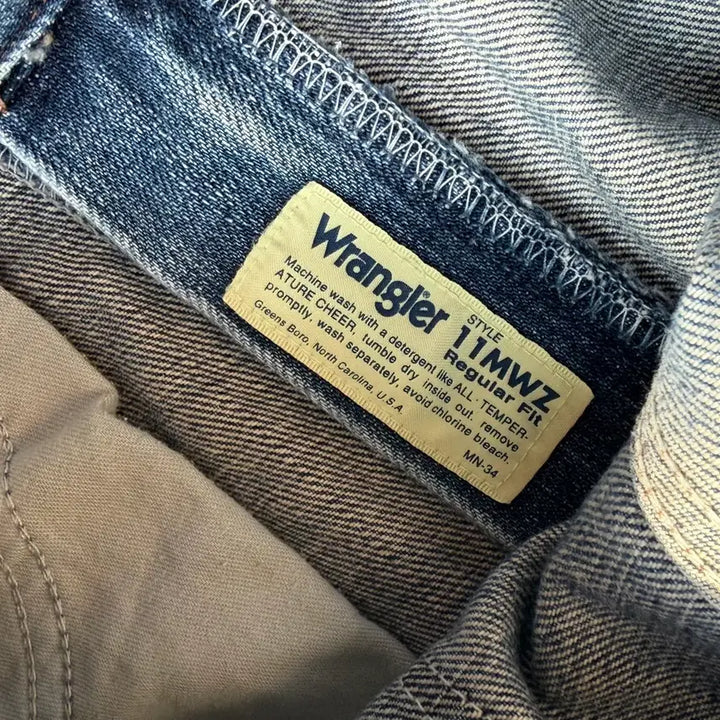 [BUNJANG] Wrangler 11MWZ Denim Regular Fit Jeans / 랭글러 11MWZ 데님 레귤러핏