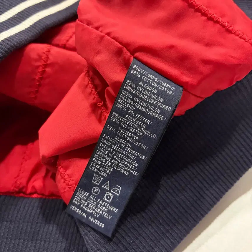 [BUNJANG] Tommy Hilfiger 06s Sport Old School Navy Bomber Jacket / [L] 06s 타미힐피거 스포츠 올드스쿨 네이비 봄버 자켓