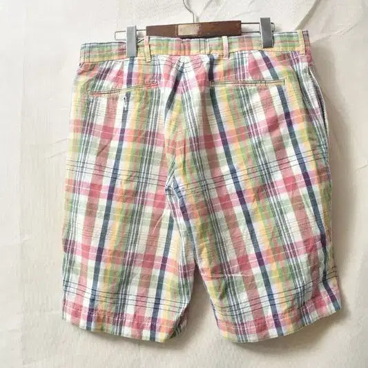 [BUNJANG] Polo Ralph Lauren Checkered Shorts / 폴로 랄프로렌 체크 쇼츠 반바지 33 M0254