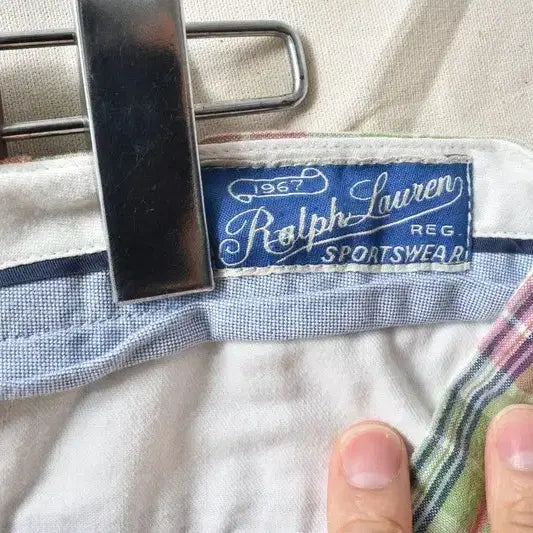 [BUNJANG] Polo Ralph Lauren Checkered Shorts / 폴로 랄프로렌 체크 쇼츠 반바지 33 M0254