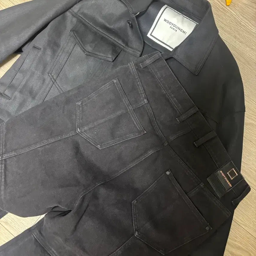 [SOLD OUT] [상의48/하의46] 우영미 데님 트러커 자켓 셋업