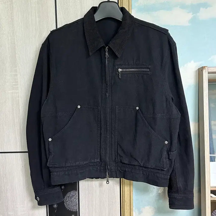 [SOLD OUT] (L) 쿠어 오버 다잉 페이디드 워크 자켓 (워시드블랙)