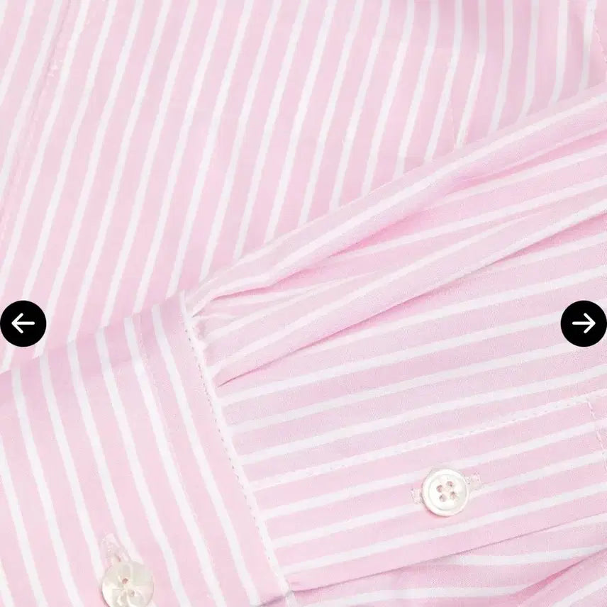 [BUNJANG] Weekend Max Mara Pink Striped Shirt / WEEKEND 막스마라 핑크 스트라이프 셔츠