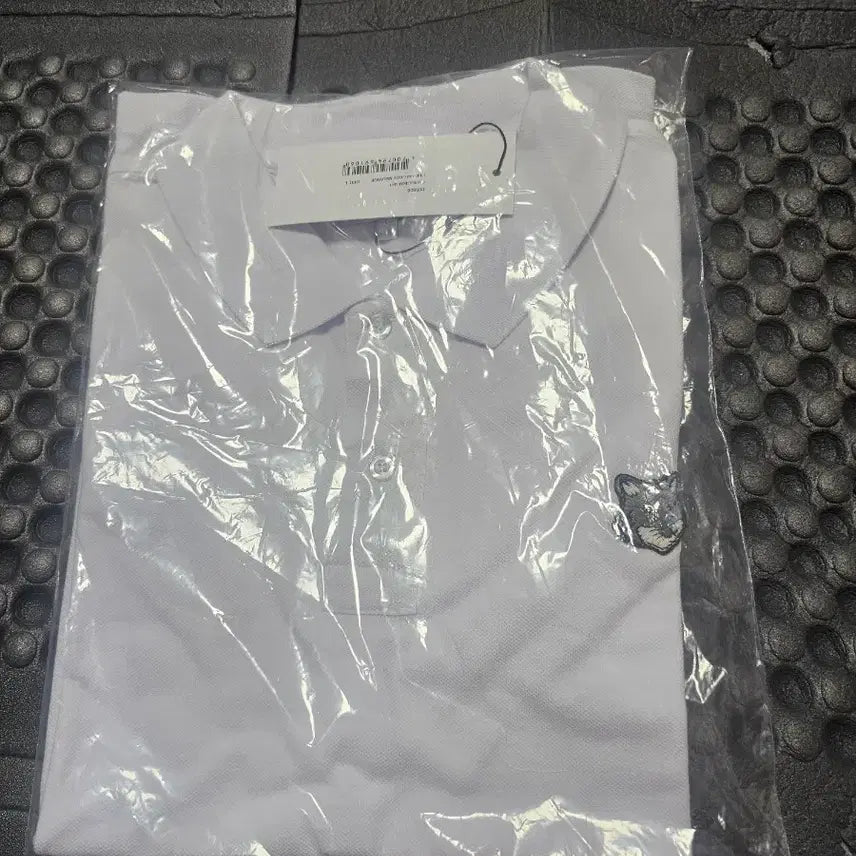 [BUNJANG] Maison Kitsune Fox Patch White Polo Shirt L / 메종키츠네 폭스 패치 화이트 폴로티L
