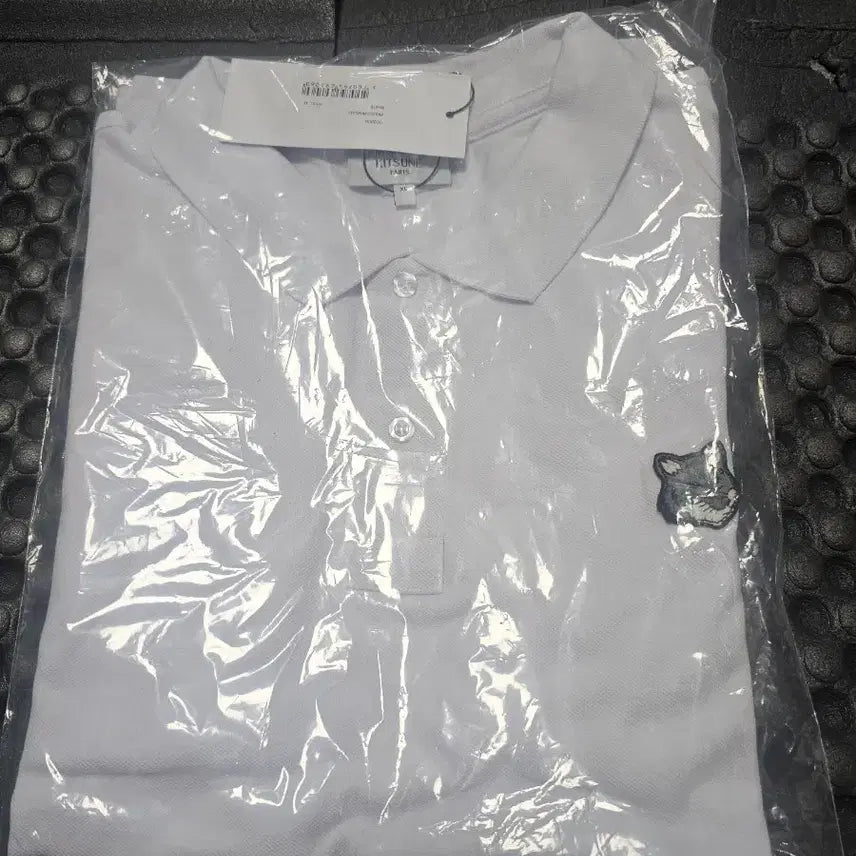 [BUNJANG] Maison Kitsune Fox Patch White Polo Shirt XL / 메종키츠네 폭스 패치 화이트 폴로티xl