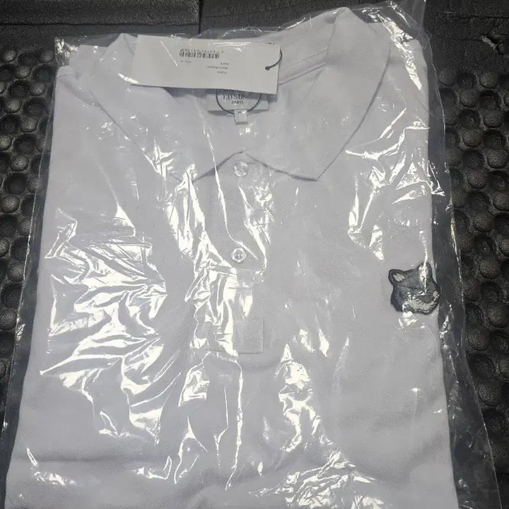 [BUNJANG] Maison Kitsune Fox Patch White Polo Shirt XL / 메종키츠네 폭스 패치 화이트 폴로티xl