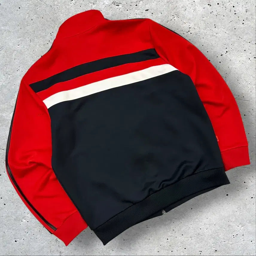 [BUNJANG] Adidas Star Track Jersey Zip-up Red/Black / [100] 08s 아디다스 스타 트랙 져지 집업 레드/블랙