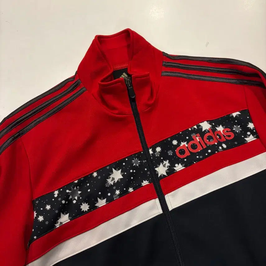 [BUNJANG] Adidas Star Track Jersey Zip-up Red/Black / [100] 08s 아디다스 스타 트랙 져지 집업 레드/블랙